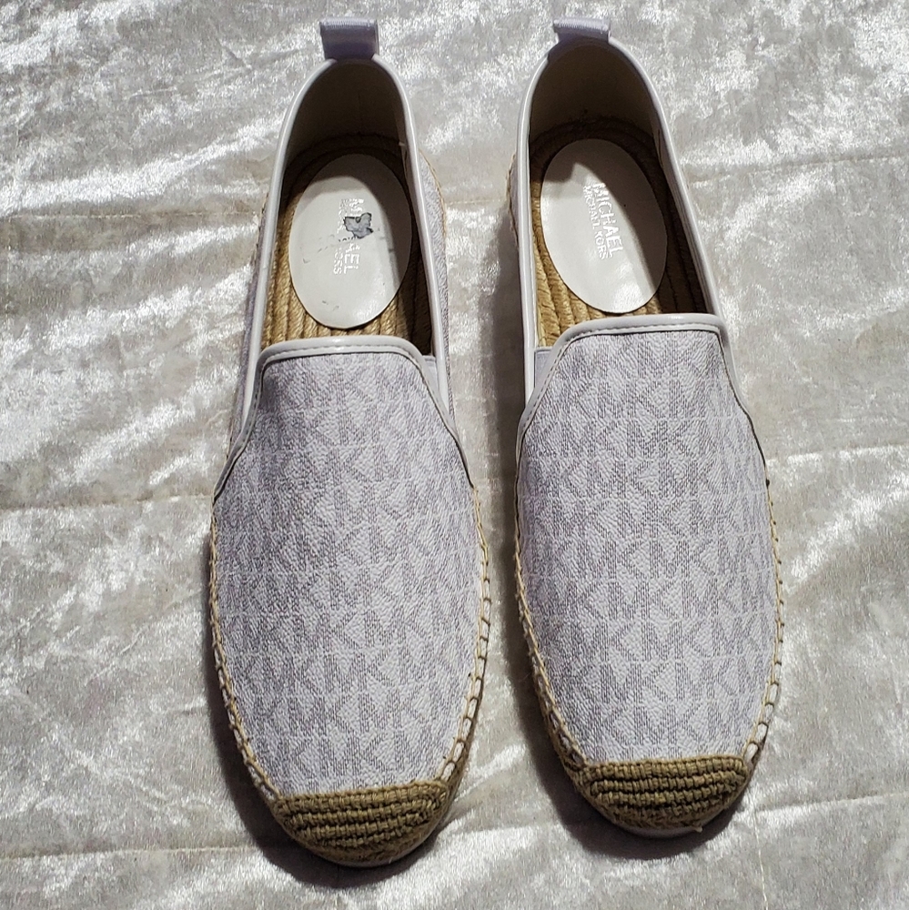 Michael By Michael Kors White Logo Espadrille Shoe